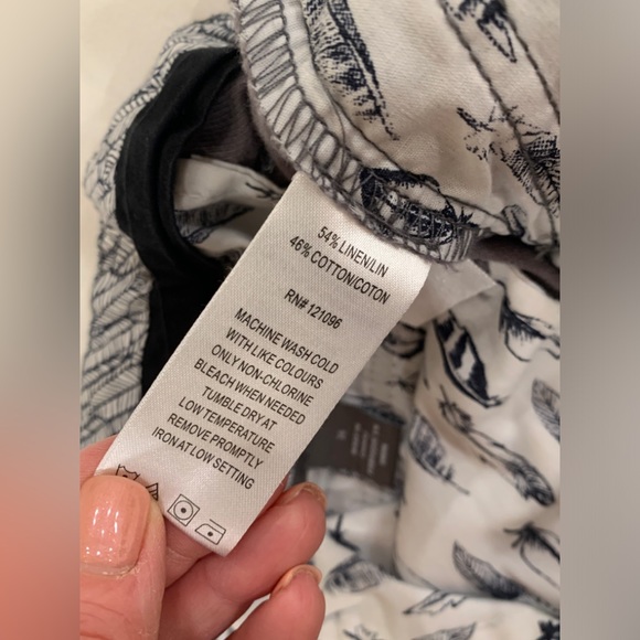 Designer Michael Bastian gray cargo linen/cotton pants. Size 36 - Picture 6 of 6